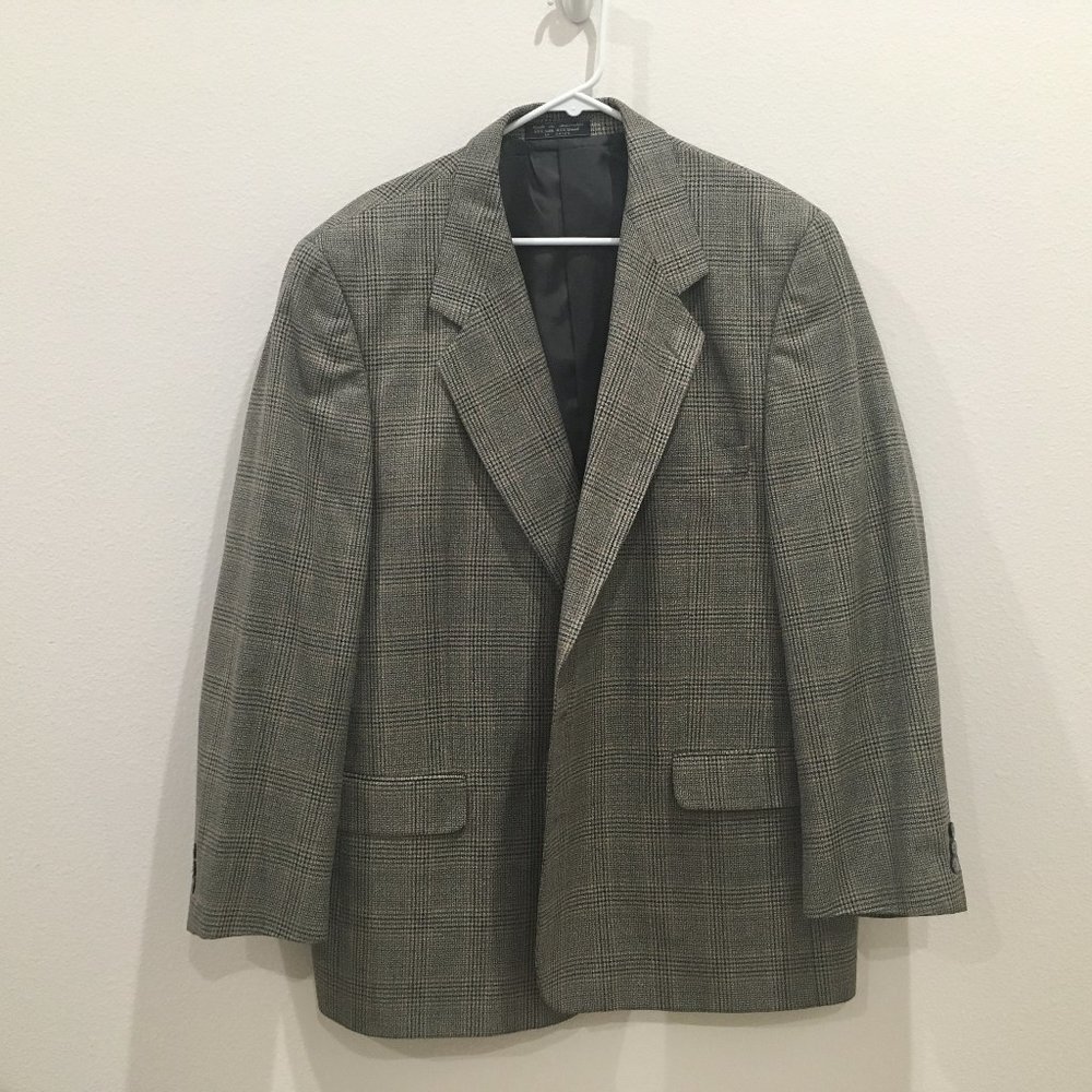 Versini Men 2 Button Blazer Size Silk & Wool Sport Coat Jacket Blazer (48R)